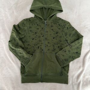 Kids Green Dinosaur Hoodie